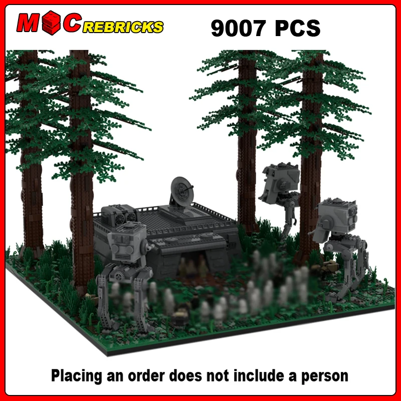 

MOC Space War Series SW-Imperial Bunker Endor Scene Model DIY Assembling Bricks Building Blocks Boys Puzzle Toys Kids Xmas Gifts