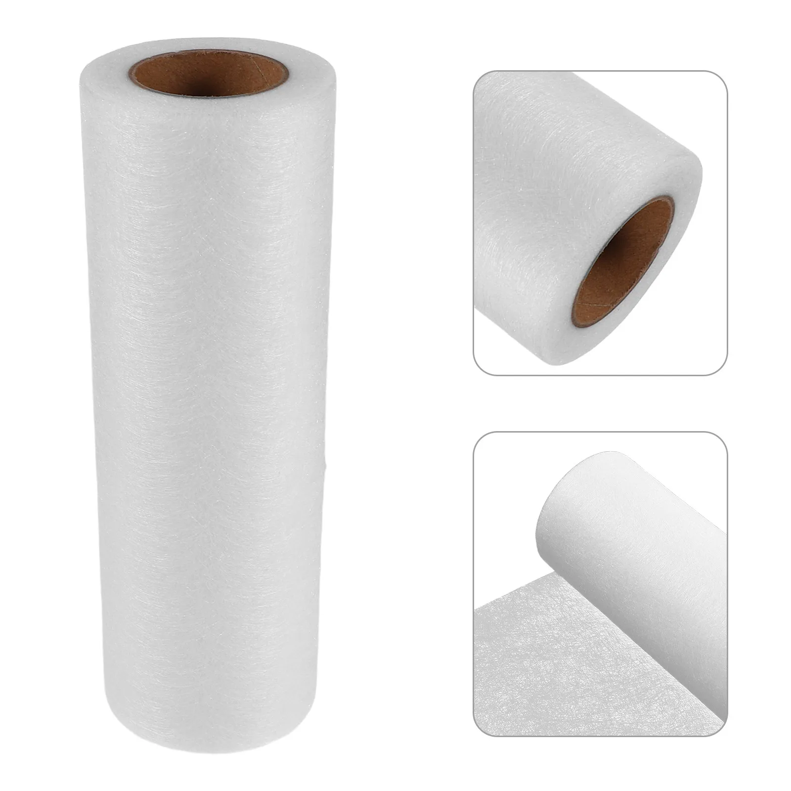 1 Roll Double Sided Fusible Web Non-Woven Iron on Adhesive Interfacing for Sewing Hemming Reinforcing Garments Lightweight