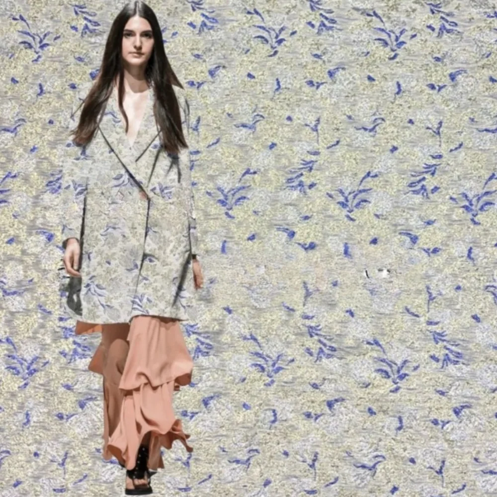 

Парчовая жаккардовая ткань, рельефная слива, окрашенная в пряже блейзер, костюм, брендовый модный дизайн, шитье, оптовая продажа, ткань на метр