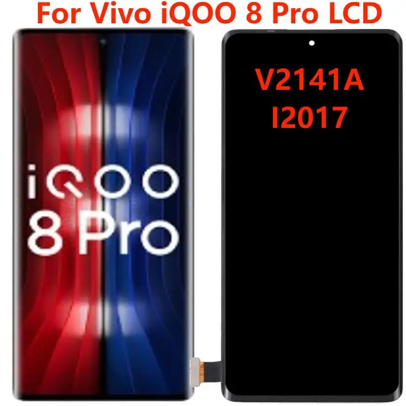 

6,78 "AMOLED для Vivo iQOO 8 Pro ЖК-дисплей с рамкой оригинальный V2141A I2017 ЖК-дисплей для замены