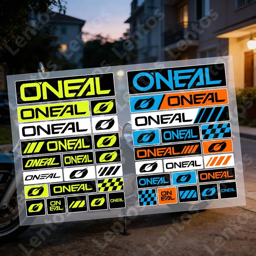 O-O'-N-eal Waterproof Reflective Motorbike Stickers Easy Peel Removable Decals For Motorcycle Car