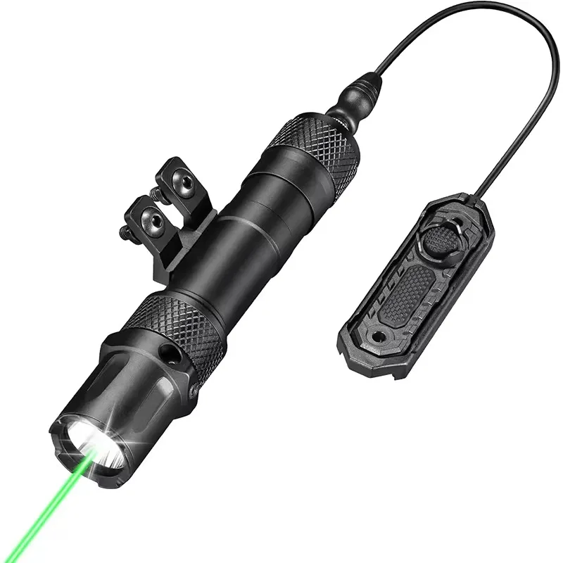 

Richfire Mlok Green Laser Tactical Flashlight 2000 Lumens Rechargeable Flashlight with Remote Pressure Switch LED Light