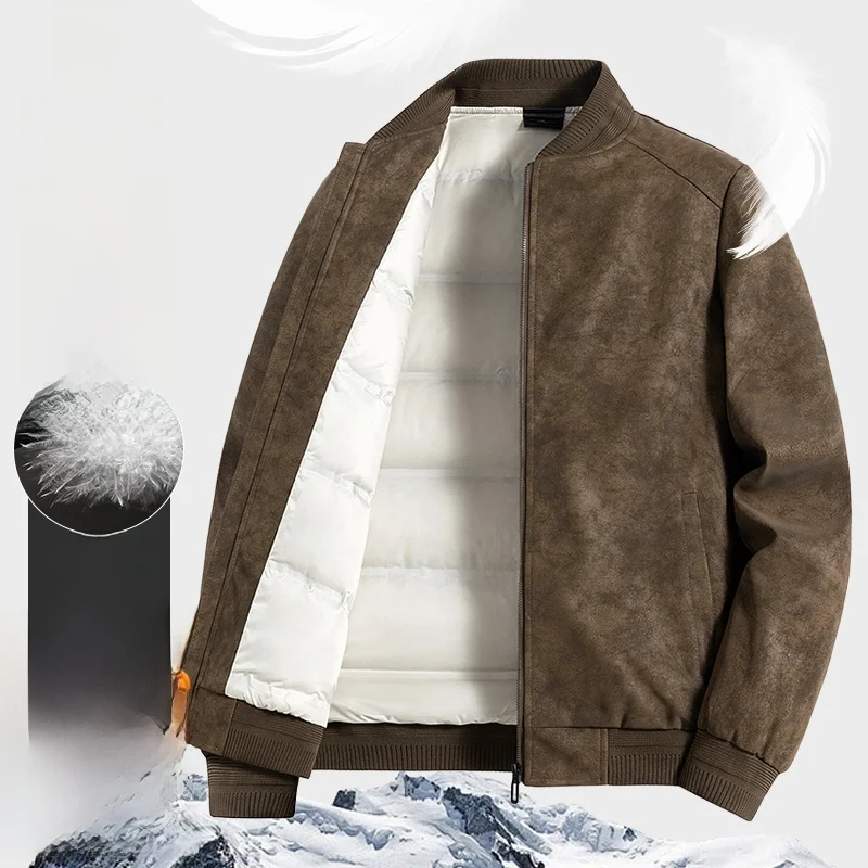 

Men's Lightweight Thiened Cotton down Jaet Autumn Winter New Sle St Man Baseball Collar Jaet Breathable Warmth