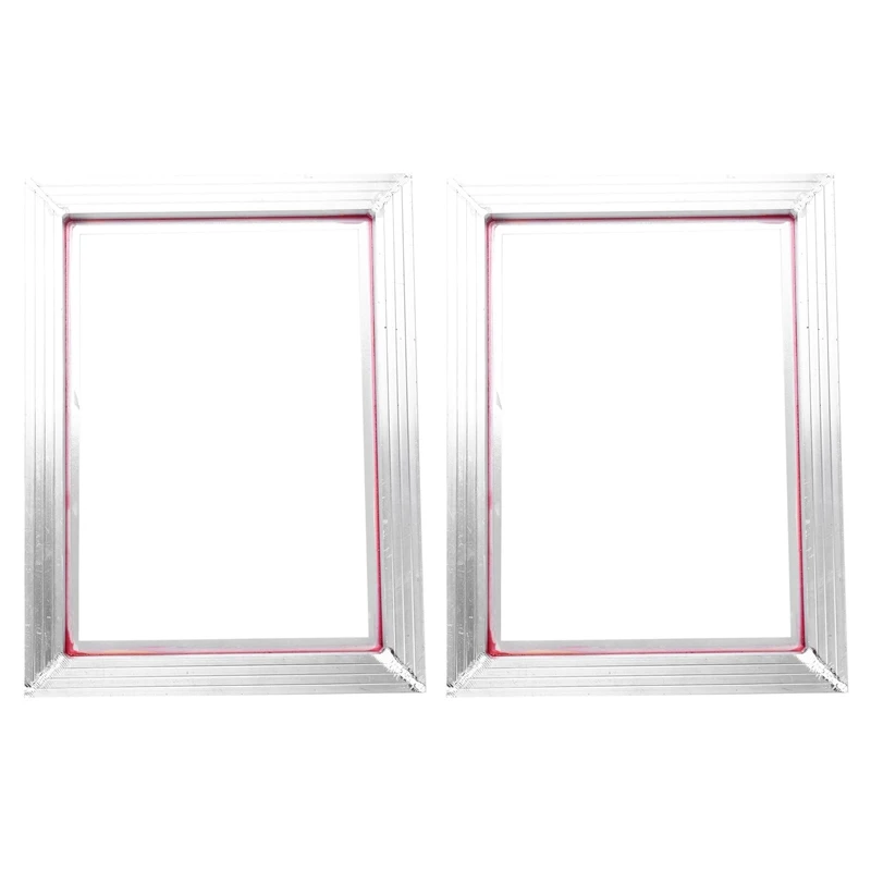 2X A3 Screen Printing Aluminum Frame 31X41cm With White 43T Silk Print Polyester Mesh For Printed Circuit Boards