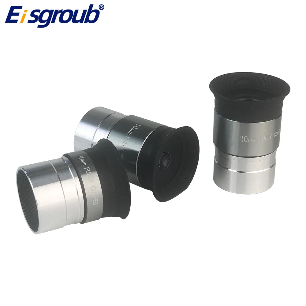 Telescope Eyepiece 1.25 Inch Fully Coated Glass with M28.6*0.6mm Filter Threads - 4mm/ 10mm/ 20mm Focal Length Can Choose