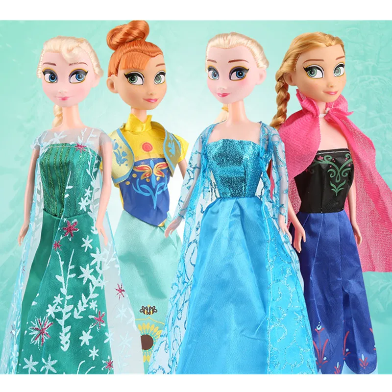 

Disney Frozen 3 4style Cartoon Doll Snow Queen Princess Elsa Anna Action Figure Model Boy Girl Frozen Collection character Gift