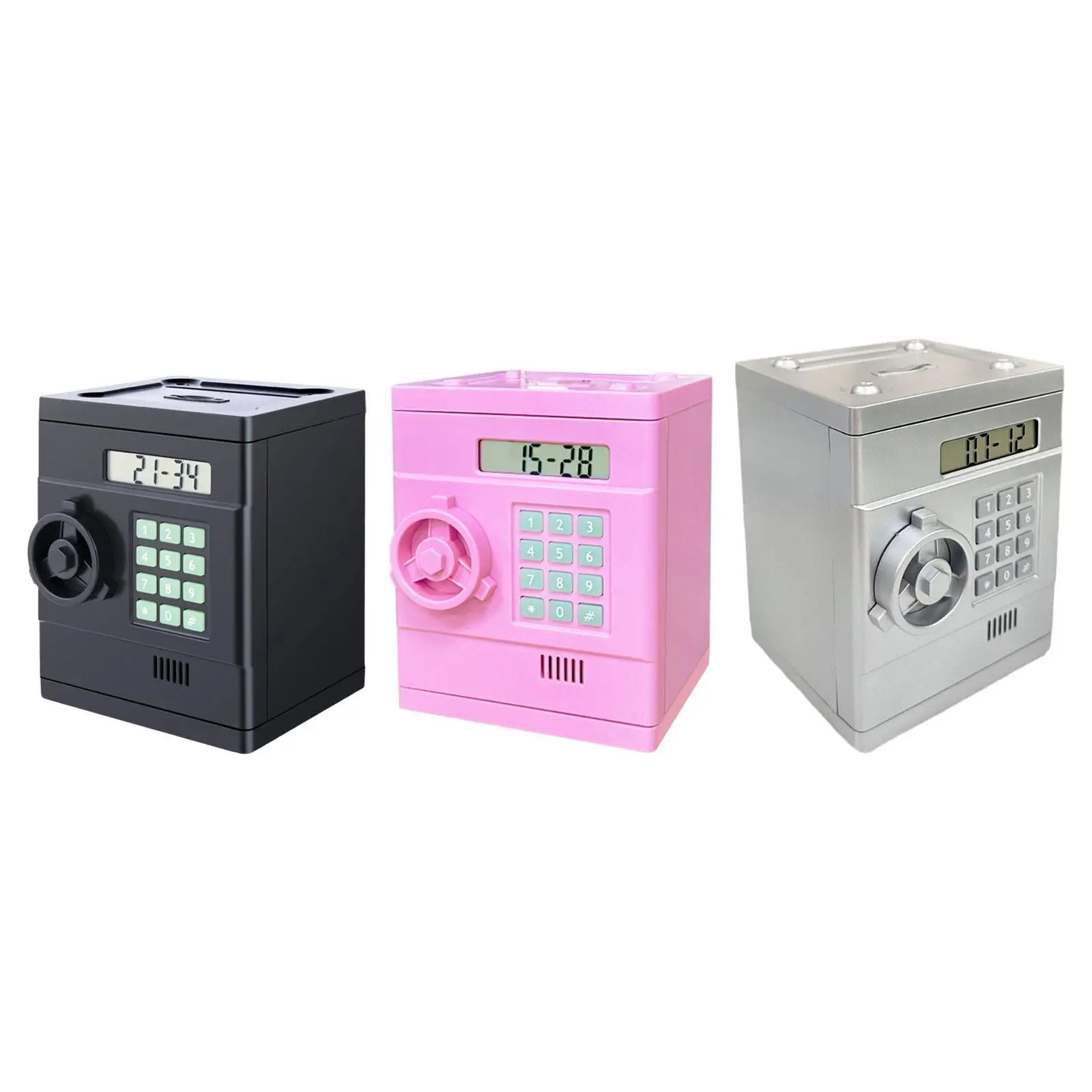 Kids Piggy Bank,ATM Bank Toy,Automatic Roll,Lightweight,Money Saving Box Electronic Money Bank for Boys Girls Children Gifts