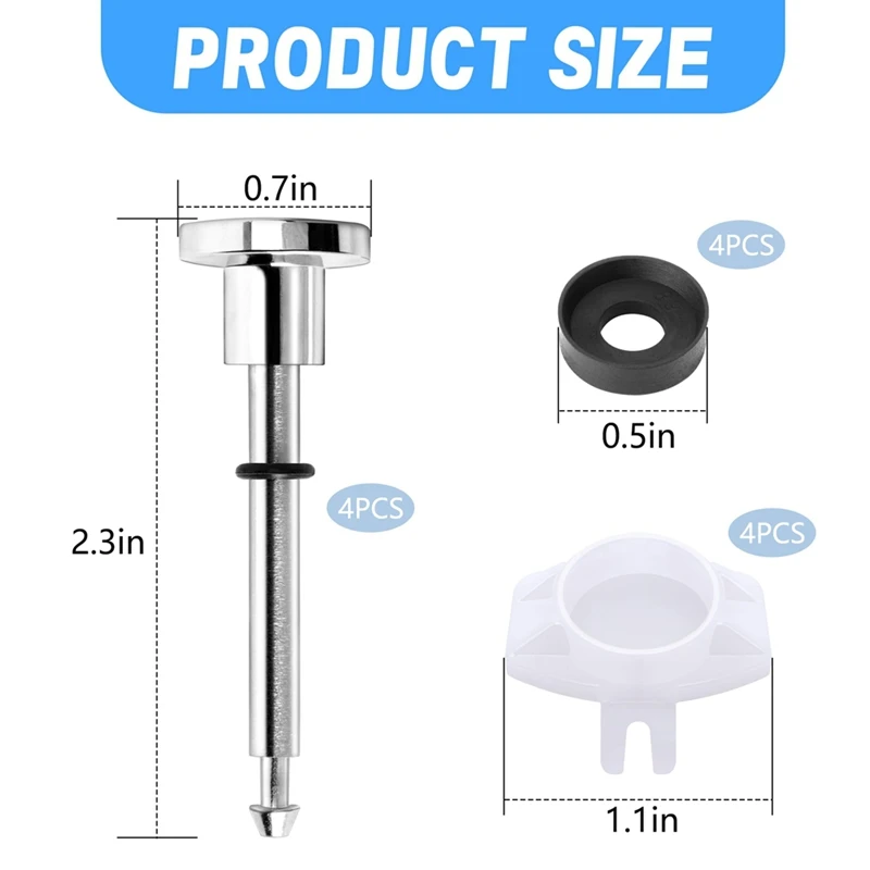 

Набор из 4-х ремонтных комплектов переключателя носика для ванны — Ремкомплект носика для ванны с переключателем — Запасные части для ремонта смесителя для ванны-A21I