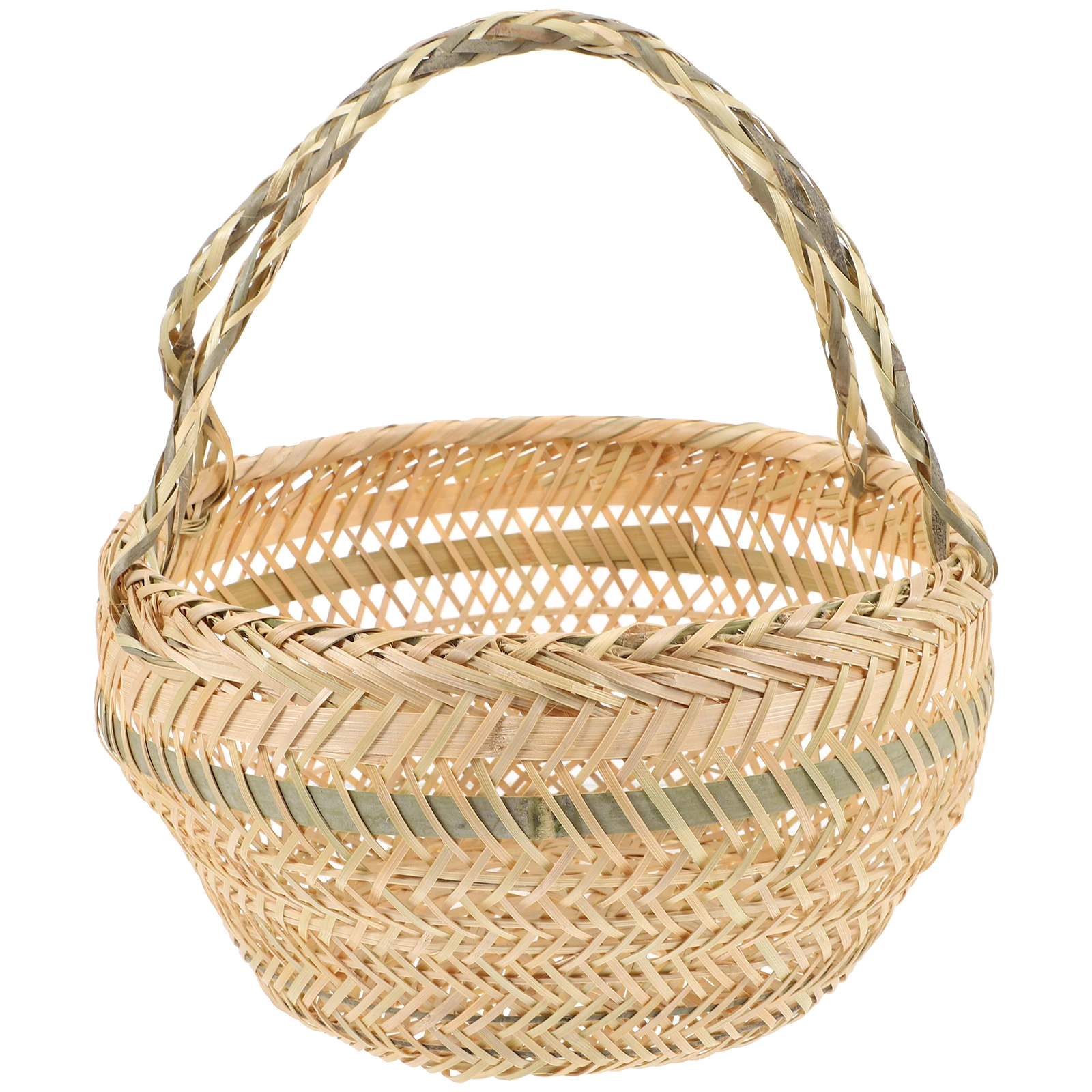 

1pc Storage For Kitchen Fruits Vegetables Handwoven Egg Holder Decorative Food Container Portable Picnic