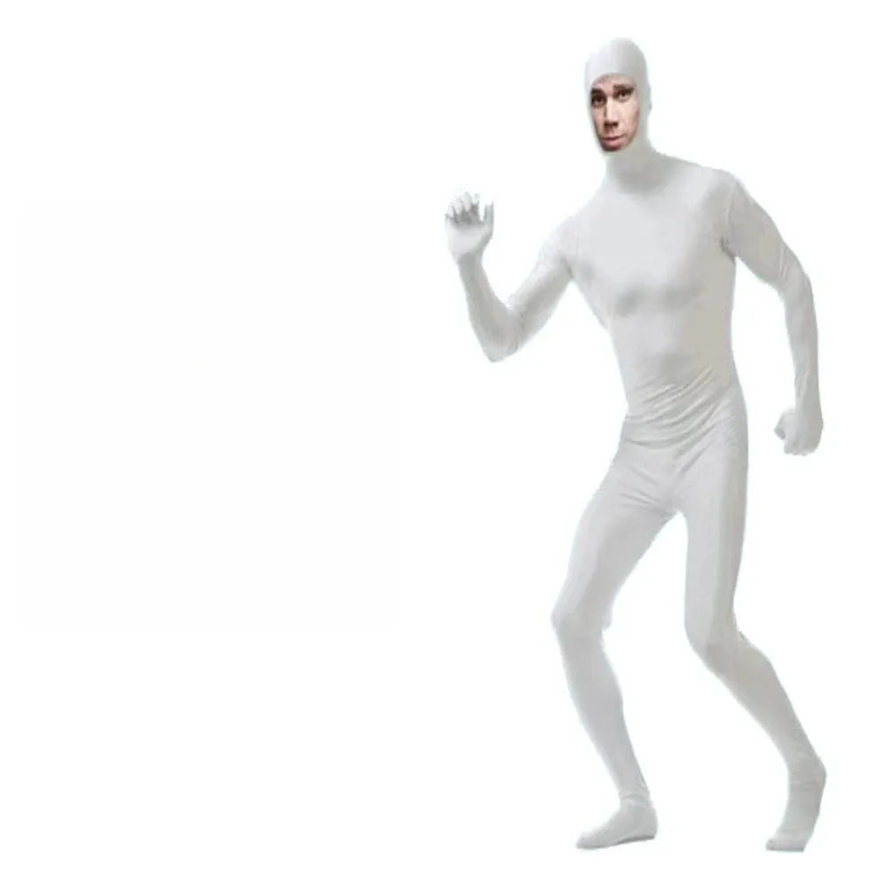 زي الهالوين - بدلة نينجا غير المرئية للرجال - زي أداء بدلة غير مرئية باللون الأسود للمسرح