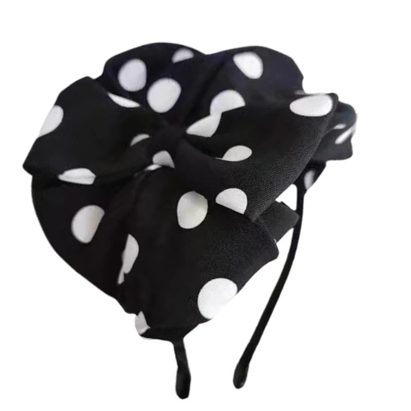 N7YF Sweet Simple Plush Headwear Antiskid Lady Hair Rings Delicate Handmade Headwear