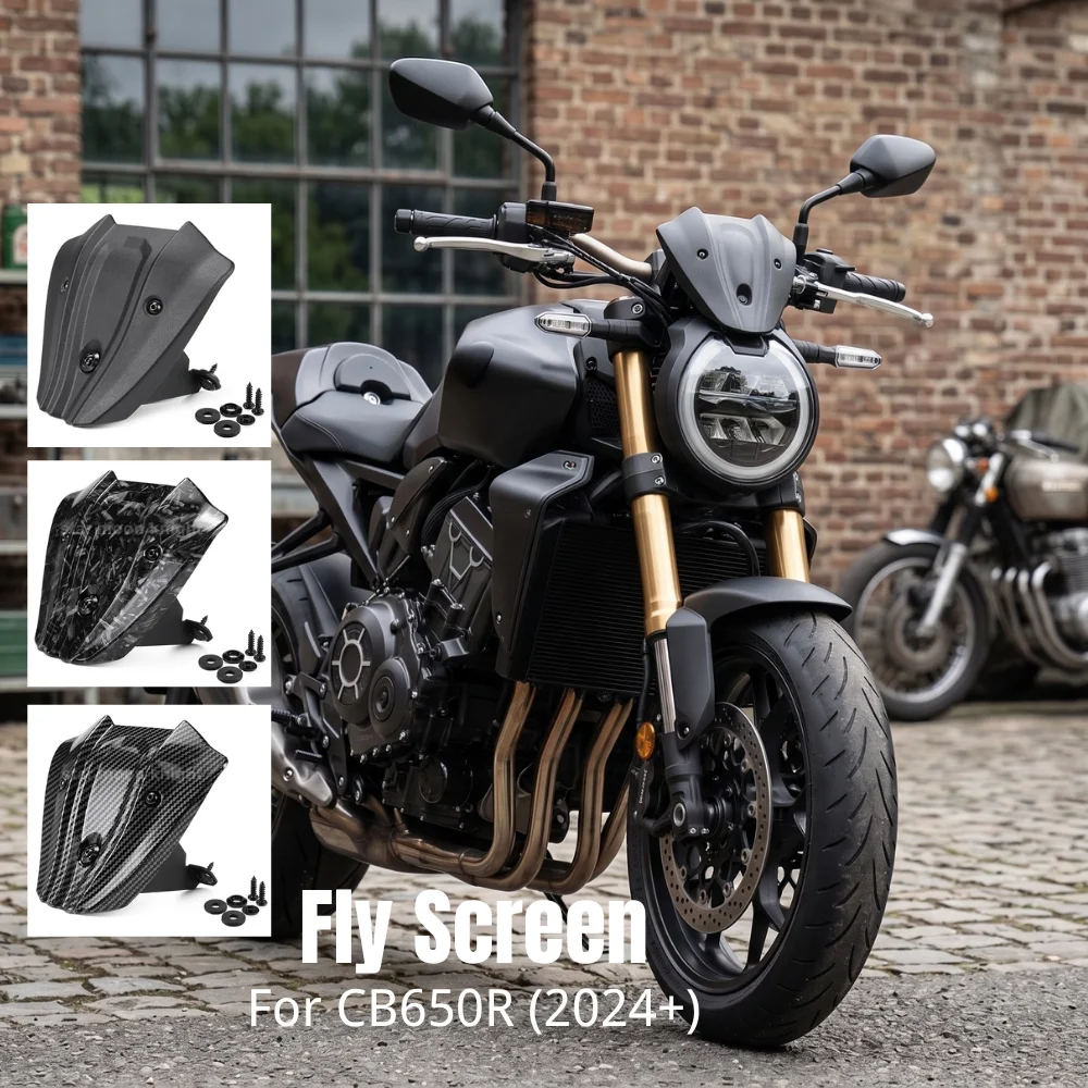 Accessori Moto CB650R: Mini Parabrezza Anteriore Carena per Honda CB 650R CB 650 R 2024 2025 2026