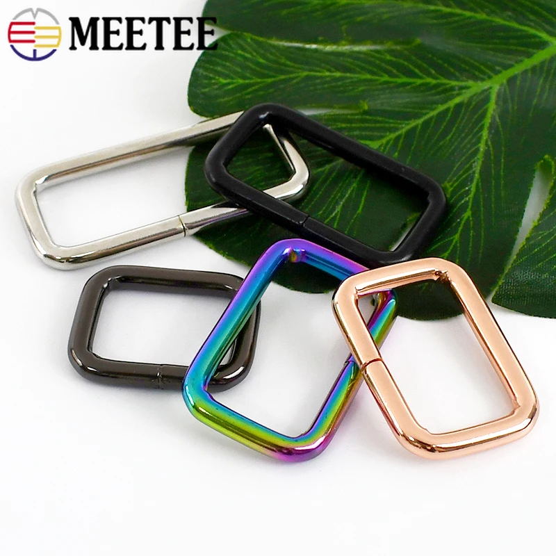 5/10Pcs 13-50mm Rectangle Metal Buckles O D Ring Webbing Belt Leather Rings Clasp Handbag Strap Clip Adjuster Hook Accessories - Image 5
