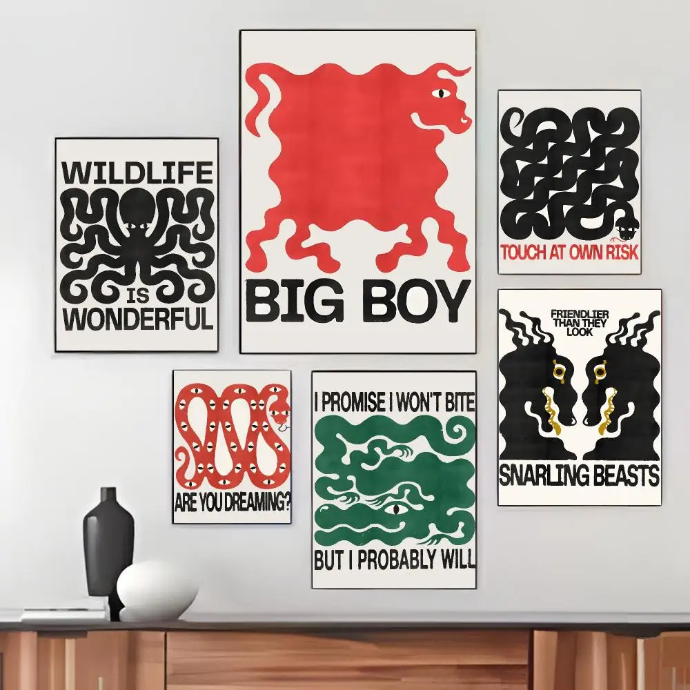 G-Graphic Design Poster High Quality Print Waterproof Wall Art Sticker For Bar Living Room Decor Gift