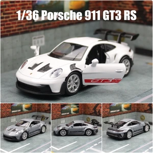 1/36 PORSCHE 911 GT3 RS RMZ City Toy Car Model Free Miniature Race Wheels Pull back Diecast Metal Gift Collection 12 Main Miniature Carrier Sales - №12