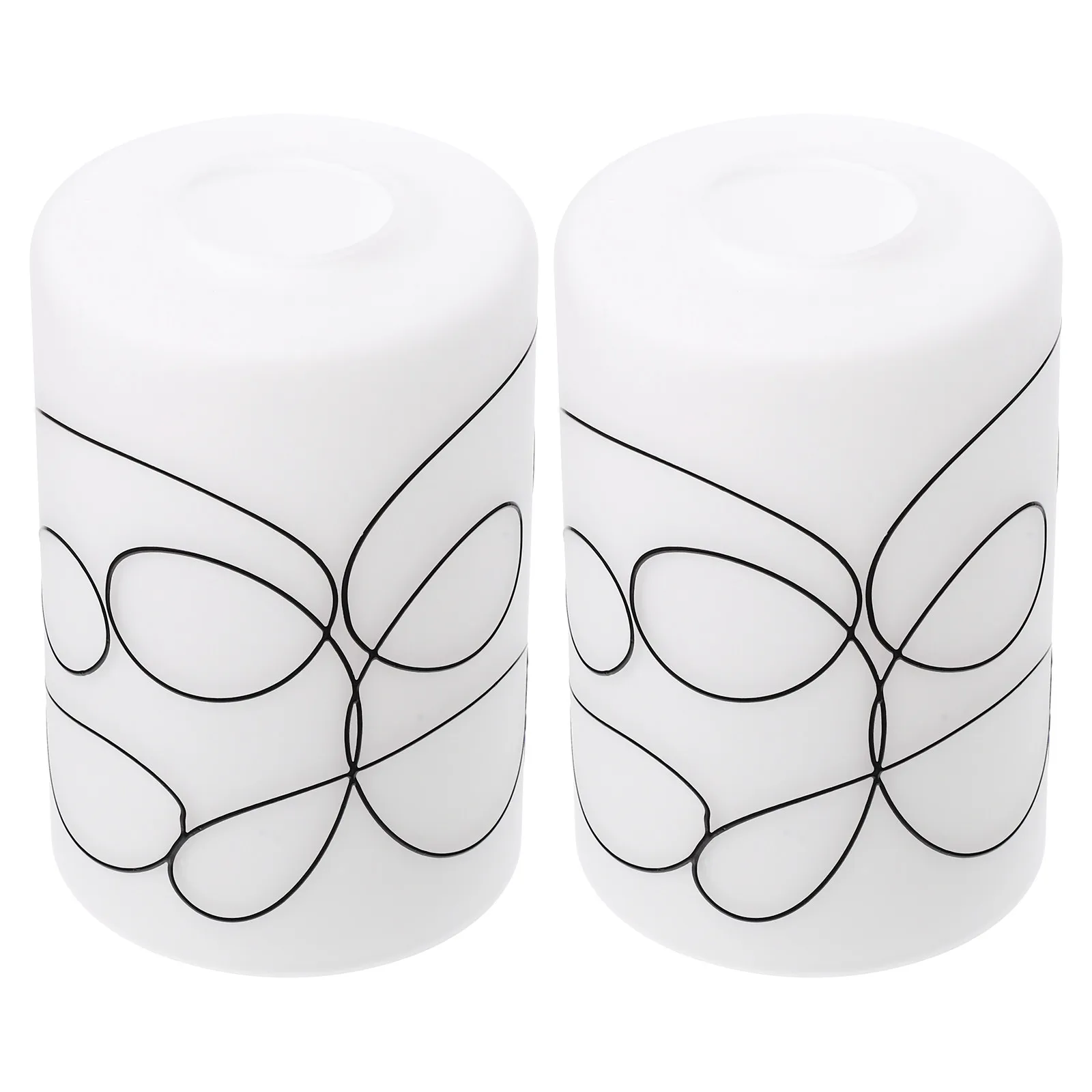 2Pcs Cylinder Glass Lampshade for Pendant Lights Wall Sconces Chandeliers Light Fixture Cover Decorative Soft Light Diffuser