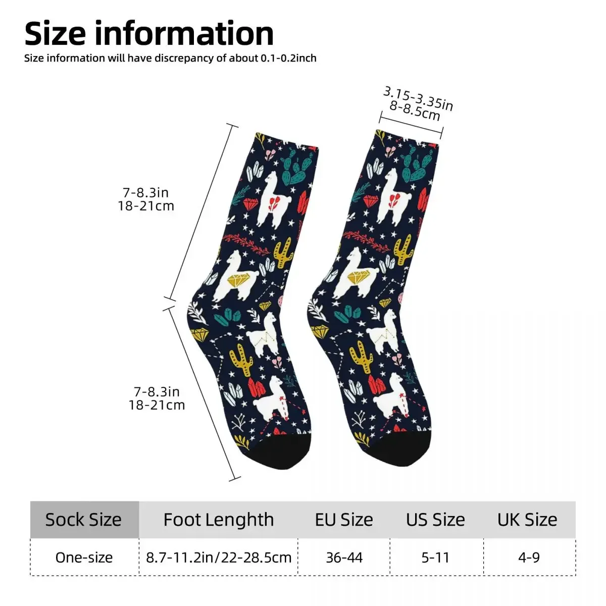 Funny Alpaca Socks Harajuku High Quality Stockings All Season Long Socks Accessories for Unisex Birthday Present