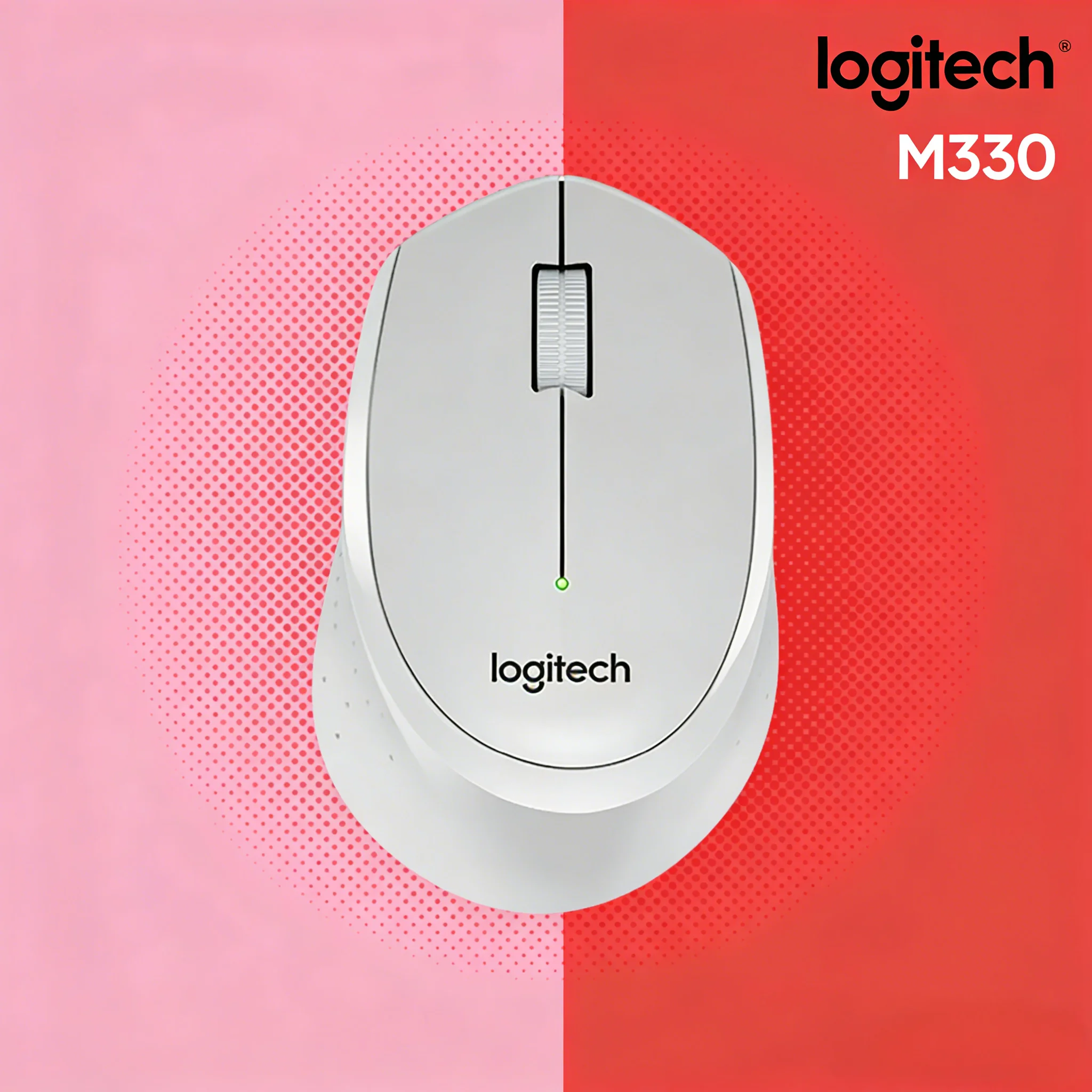 

Беспроводная мышь Logitech M330 Silent Plus с USB-приемником 2.4G, эргономичная форма, мягкая и бесшумная, для настольных ПК, офиса, ноутбуков