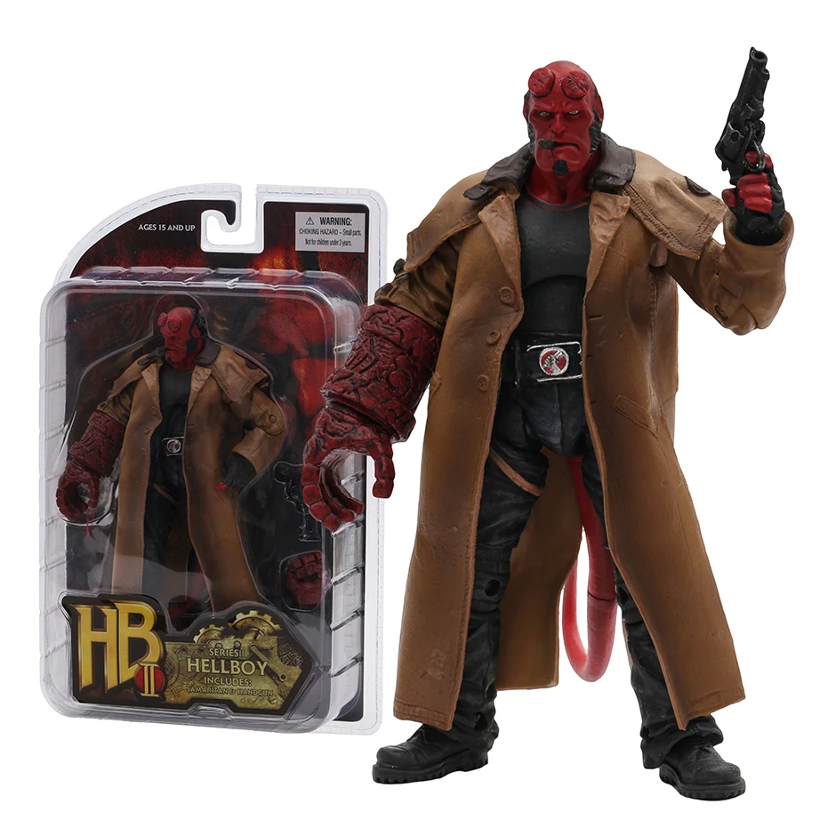 Mezco-hellboyモバイルアクションフィギュア、7インチ、モデル玩具