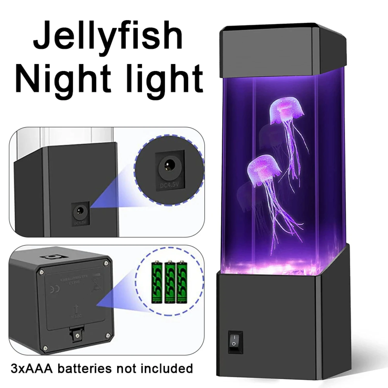 LED Jellyfish Light Lava Lamp Aquarium Led  Lighting Mood Night Light Bedside Lamps Room Decoration Led Room Lights