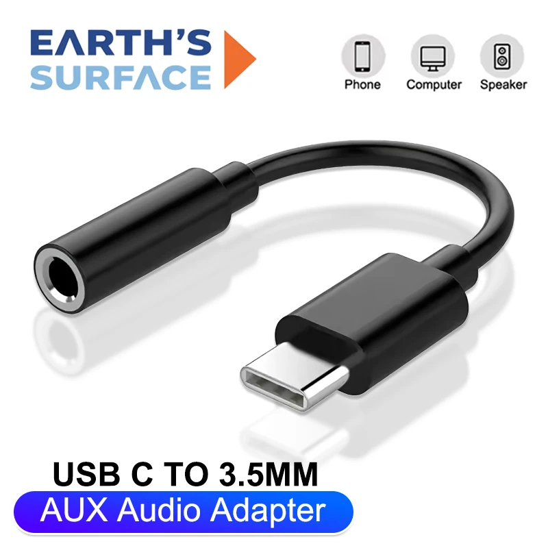 USB Typ-C zu 3,5mm Aux-Adapter 3,5-Klinken-Audiokabel für Huawei Xiaomi Redmi POCO Samsung USBC zu 3,5mm Digitaler Signalkonverter