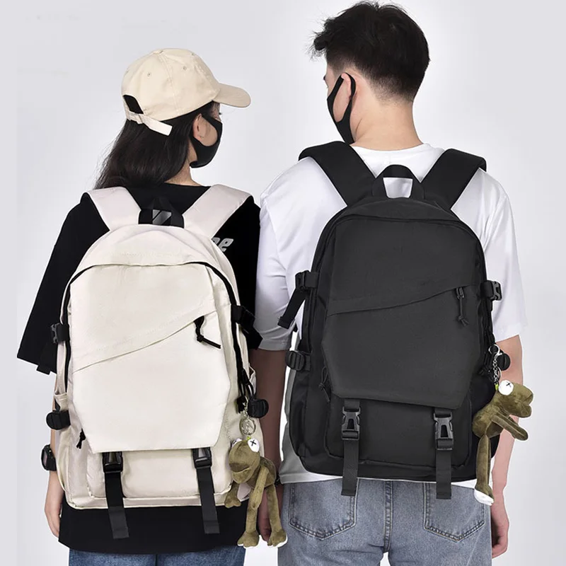 

Large Capacity Backpack Simple Couple Casual Backpack Junior High Schoolbags Student College Student Laptop Backpacks Bookbag