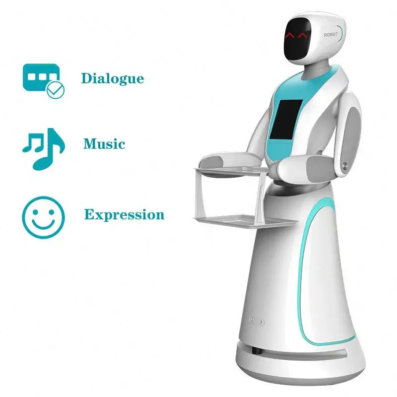 Restaurant Robot Food Preparation Robot Autonomous Navigation System Chassis Saluting Waiter Robot  Intelligent