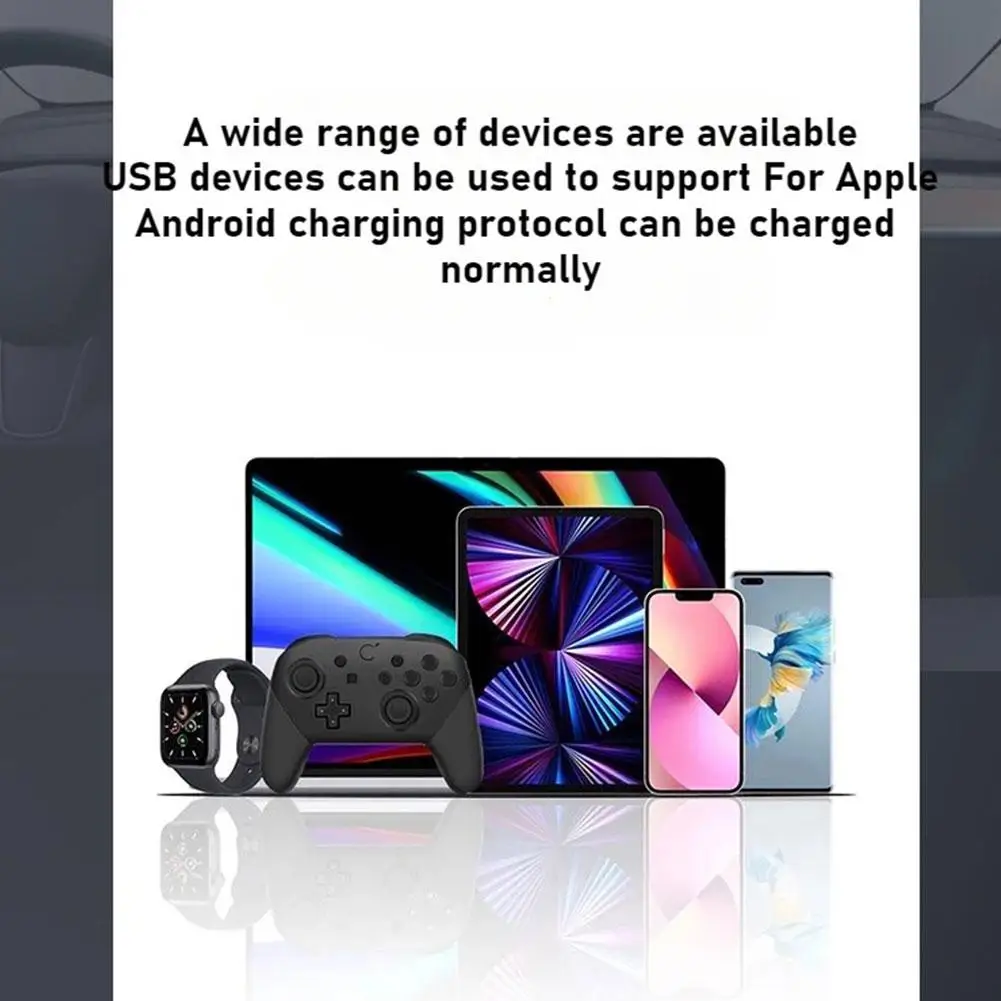 For Tesla Model 3/Y 4 Port USB High Speed Data Transfer Plug Play No Tools Installation Car Entertainment Accessories