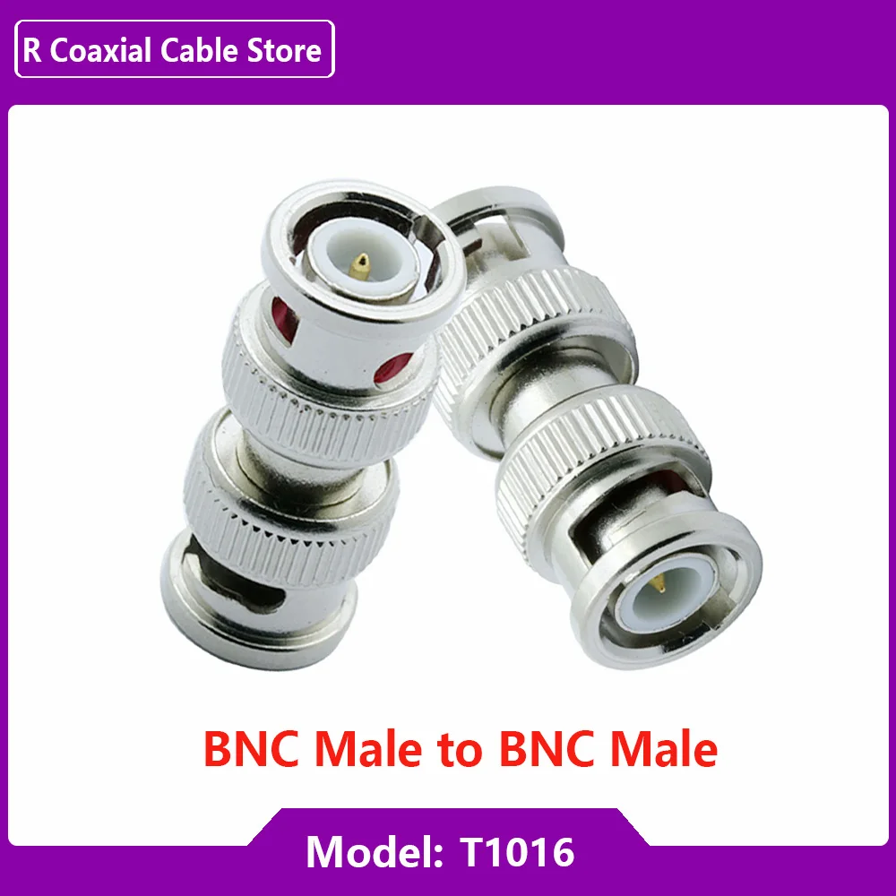 1PC/3PCS/5PCS/8PCS lot BNC Adapter BNC Male to BNC Male Coax Connector RF Coaxial Adapter Security Camera Radio Extension Cable