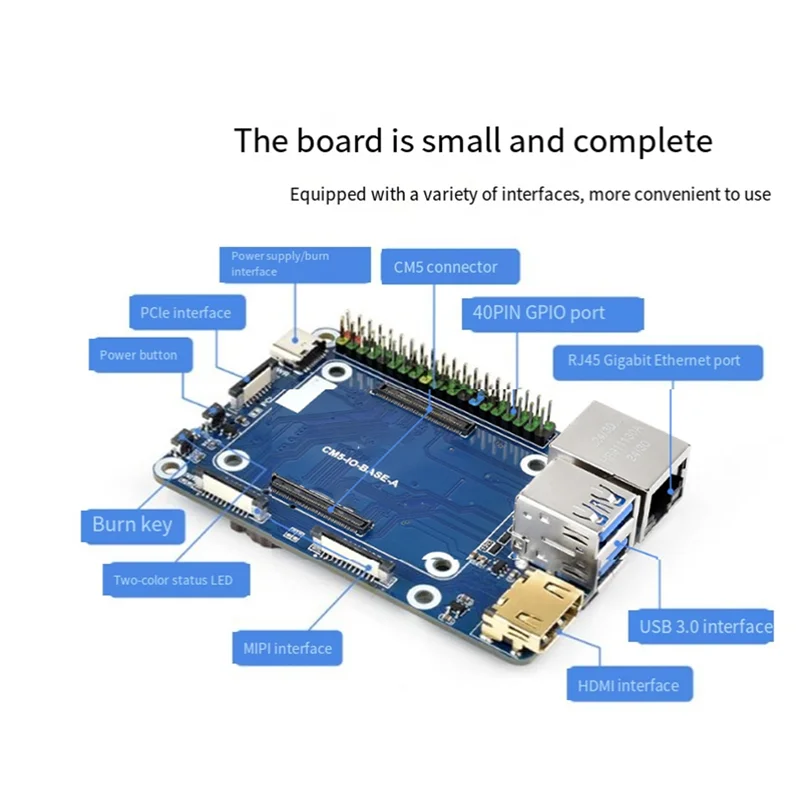 وحدة حساب Raspberry Pi مصنوعة بشكل جيد 5 لوح تمديد CM5 وحدة الحوسبة لوحة أساسية وحدة محول من النوع A