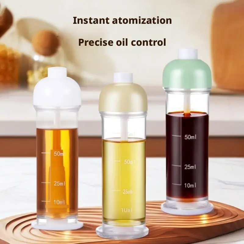 Spray Pour Integrated Oil Pot Food Grade Spray Oil Bottle Dual Purpose Plastic Oil Tank Kitchen Condiment Bottle Access