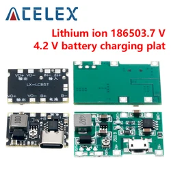 Cargador de batería de iones de litio para arduino, placa de carga de batería de iones de litio 18650 3,7 V 4,2 V, módulo de refuerzo TP4056, piezas de Kit DIY