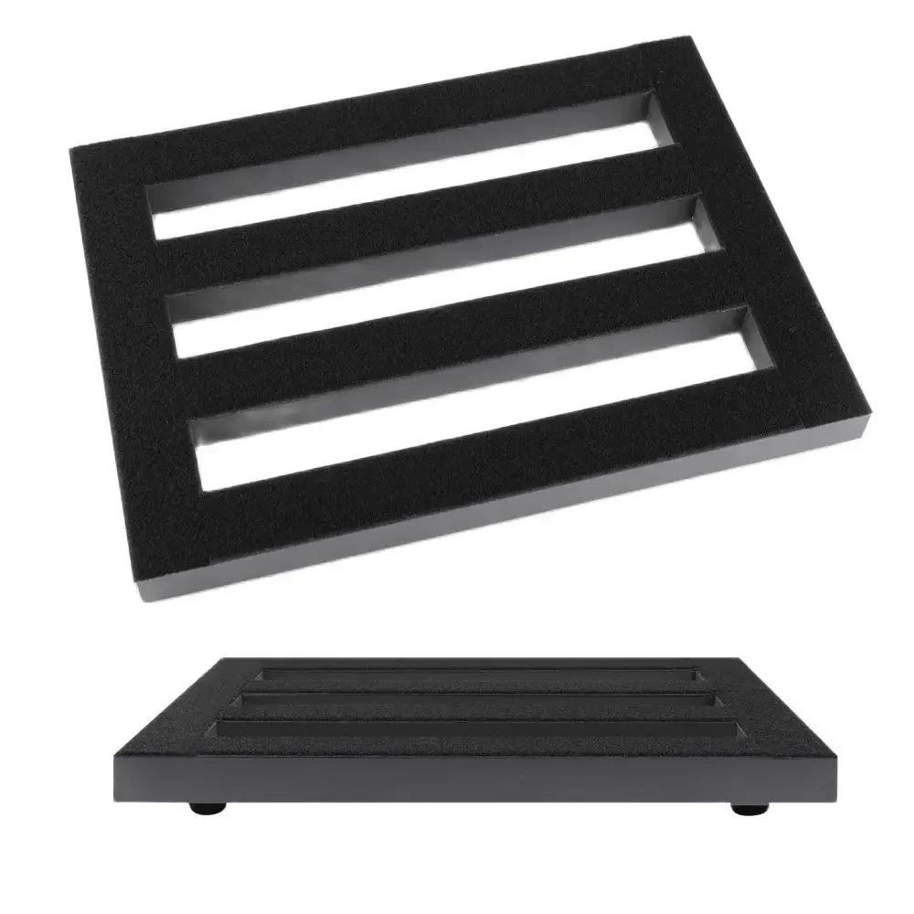 Aluminum Alloy Guitar Pedal Board Anti-slip Compact Lightweight Pedalboard 37x 27cm/14.6