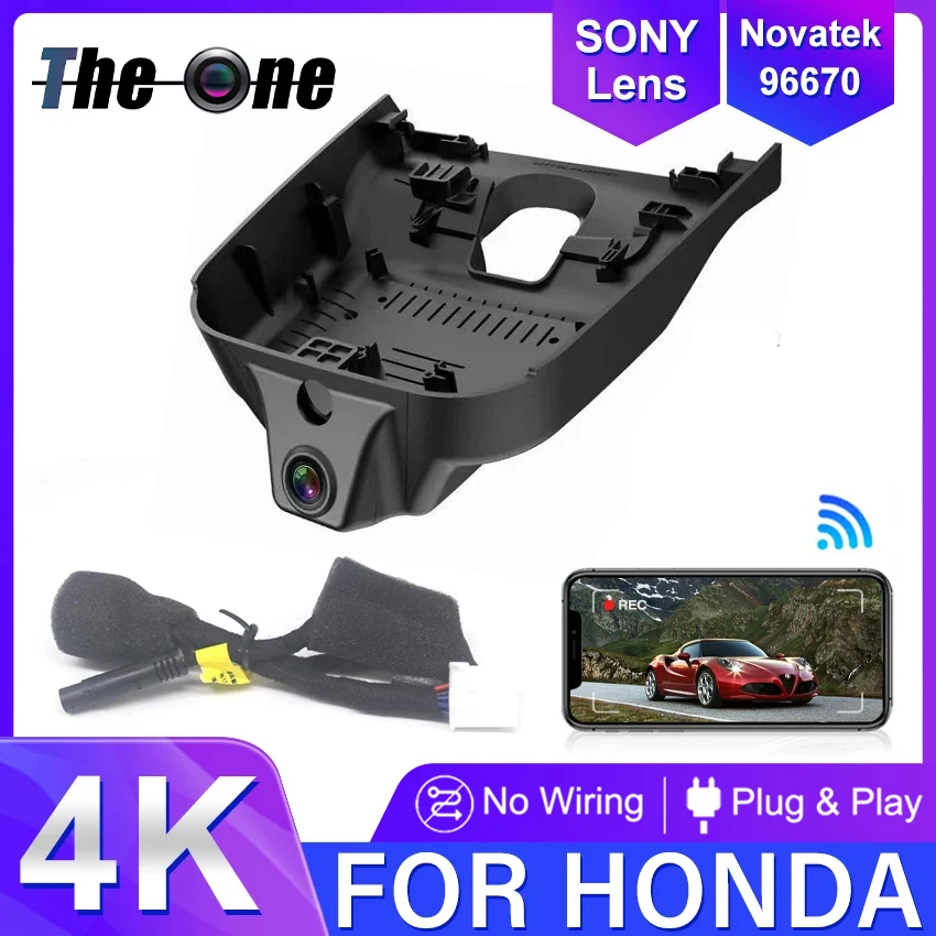 

New product! Car DVR Wifi Camera 4K Dash Cam Video Recorder Original For Honda XR-V XRV 2022 2023 Plug and play DashCam