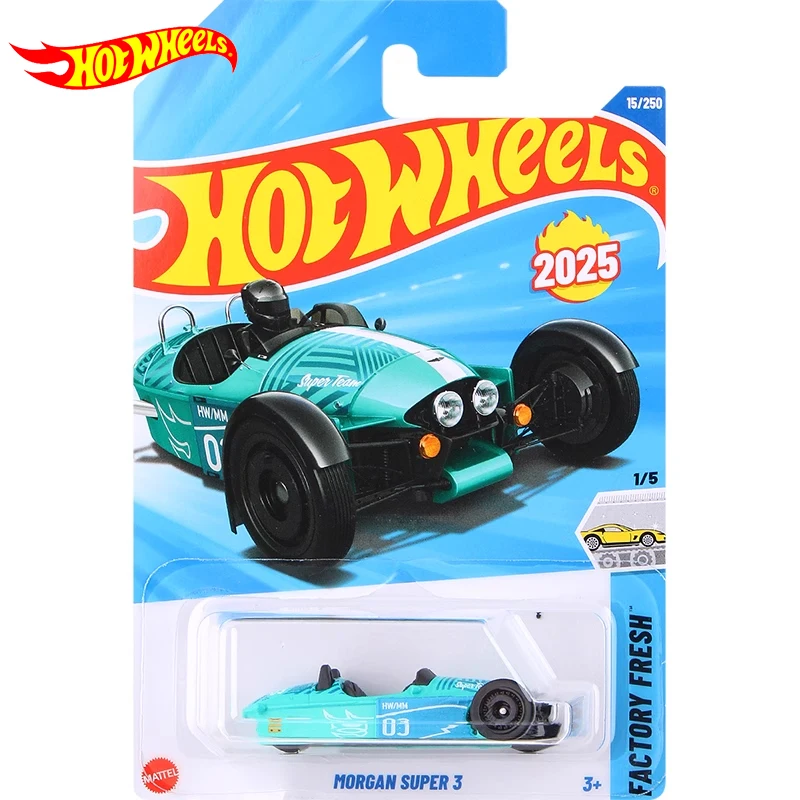 Original Hot Wheels Car Morgan Super 3 Toys for Boy 1/64 Diecast Voiture Metal Model Factory Fresh Brinquedo Carro Birthday Gift