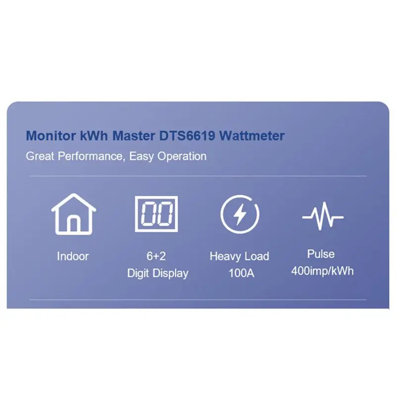 【RELAXATION】Din Rail Electric Three Phase Energy Meter RS485 KWh Consumption Power Voltage Current Wattmeter Monitor Modbus(B)