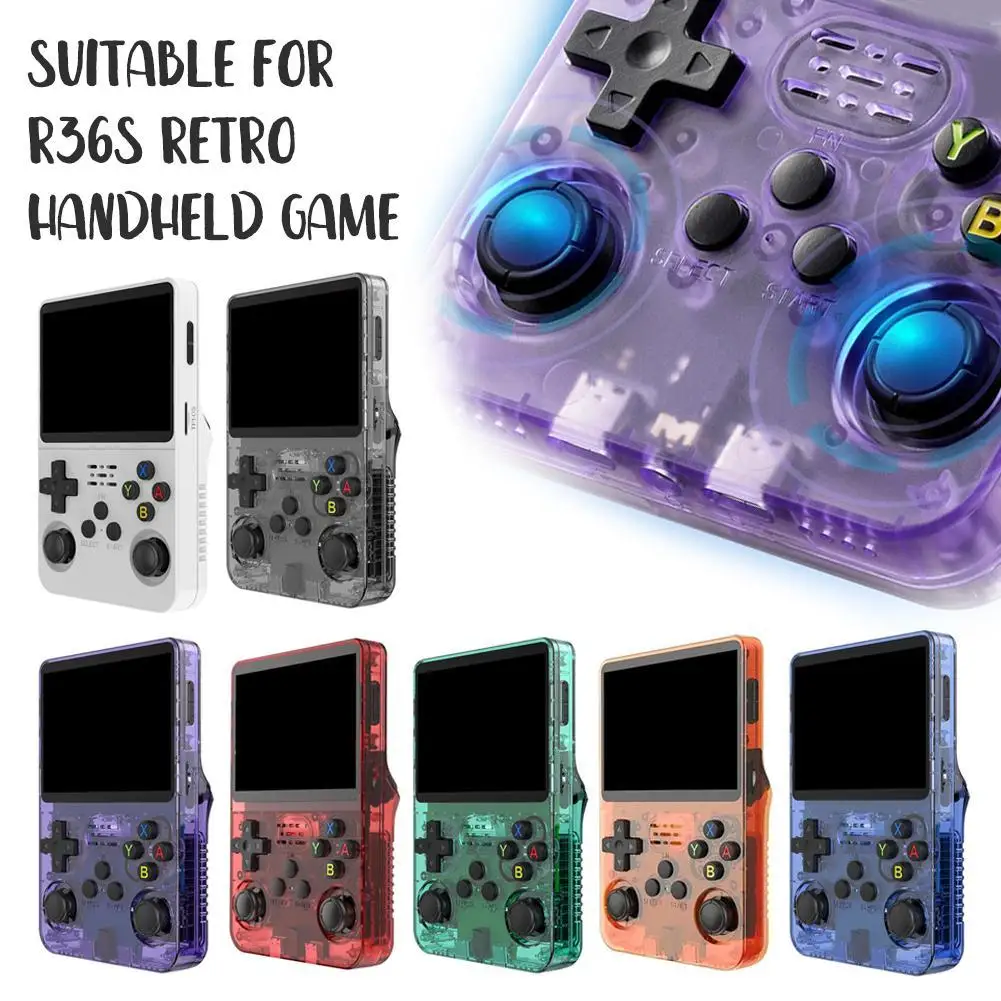 

Для портативной игровой консоли R36S с открытым исходным кодом, 3,5-дюймовый IPS-экран, двойной 3D-джойстик HD, ретро-джойстик, игровая консоль BA Arcade 64/128G