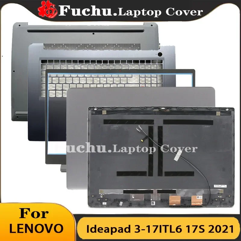 Para lenovo ideapad 3-17itl6 17s 2021 estilo tela capa traseira moldura palma resto escudo inferior portátil superior inferior caso