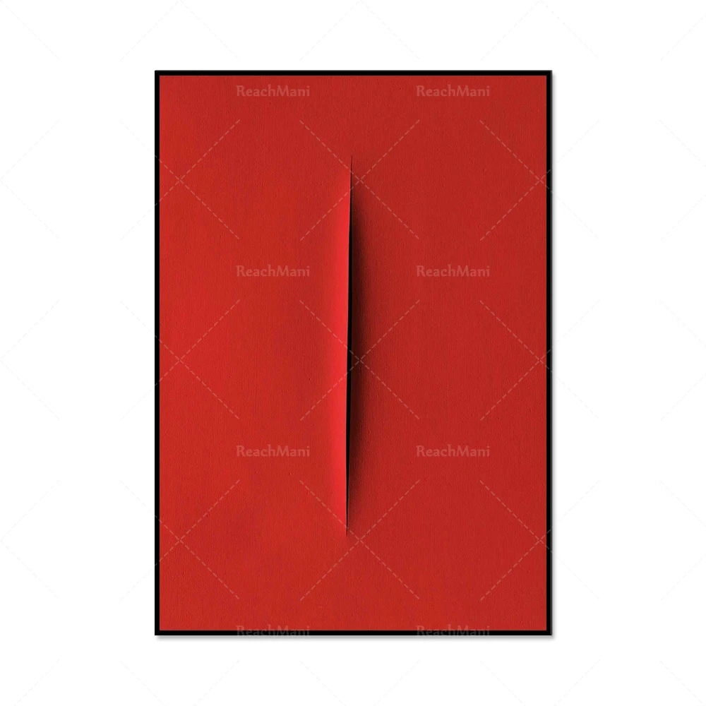 Póster de la exposición de Lucio Fontana, impresiones Concetto Spaziale, impresiones de arte espacial de Fontana, arte abstracto de pared de Lucio Fontana, regalo