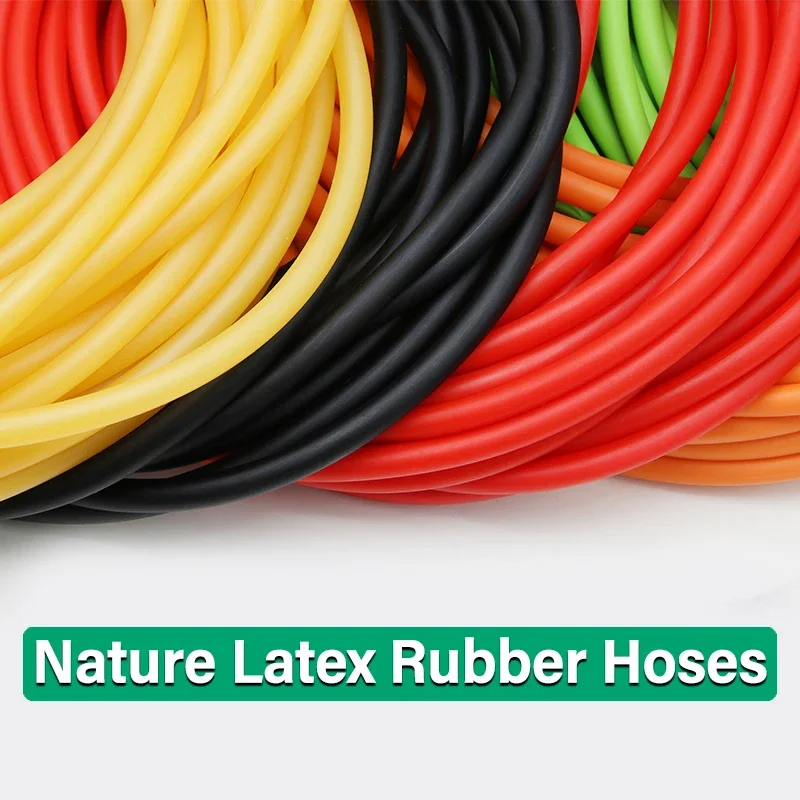 

Nature Latex Rubber Hoses New Arrive Color IDxOD 1.6~10mm High Resilient Surgical Medical Tube Elastic Band Slingshot Catapult