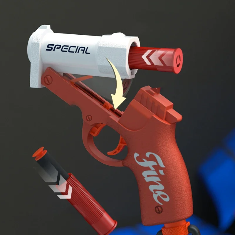 Gobulin Mini Shell Throwing Soft Bullet Gun Plastic Pistol Toys Children's Creative Gift