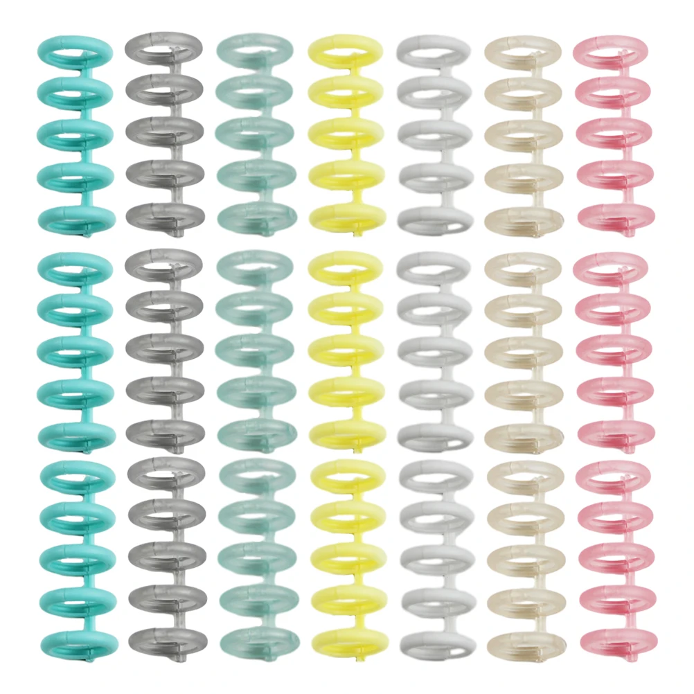 

30 Pcs Portable Plastic Binder Mini Book Binding Coils for Notebook Loose Leaf Replacement Spiral for Home