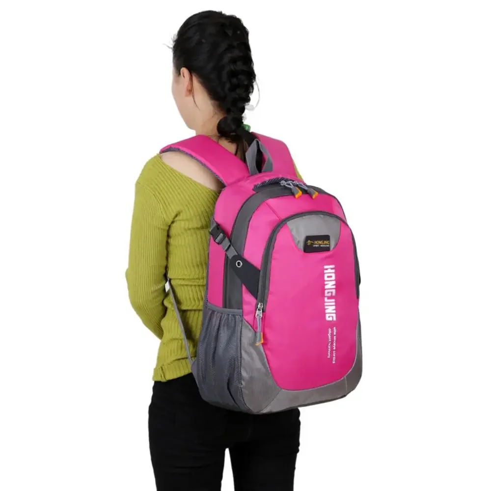 Waterproof Oxford Shoulder Backpack Wear-resistant Lightweight Outdoor Sports Bag Portable Knapsack Large Capacity