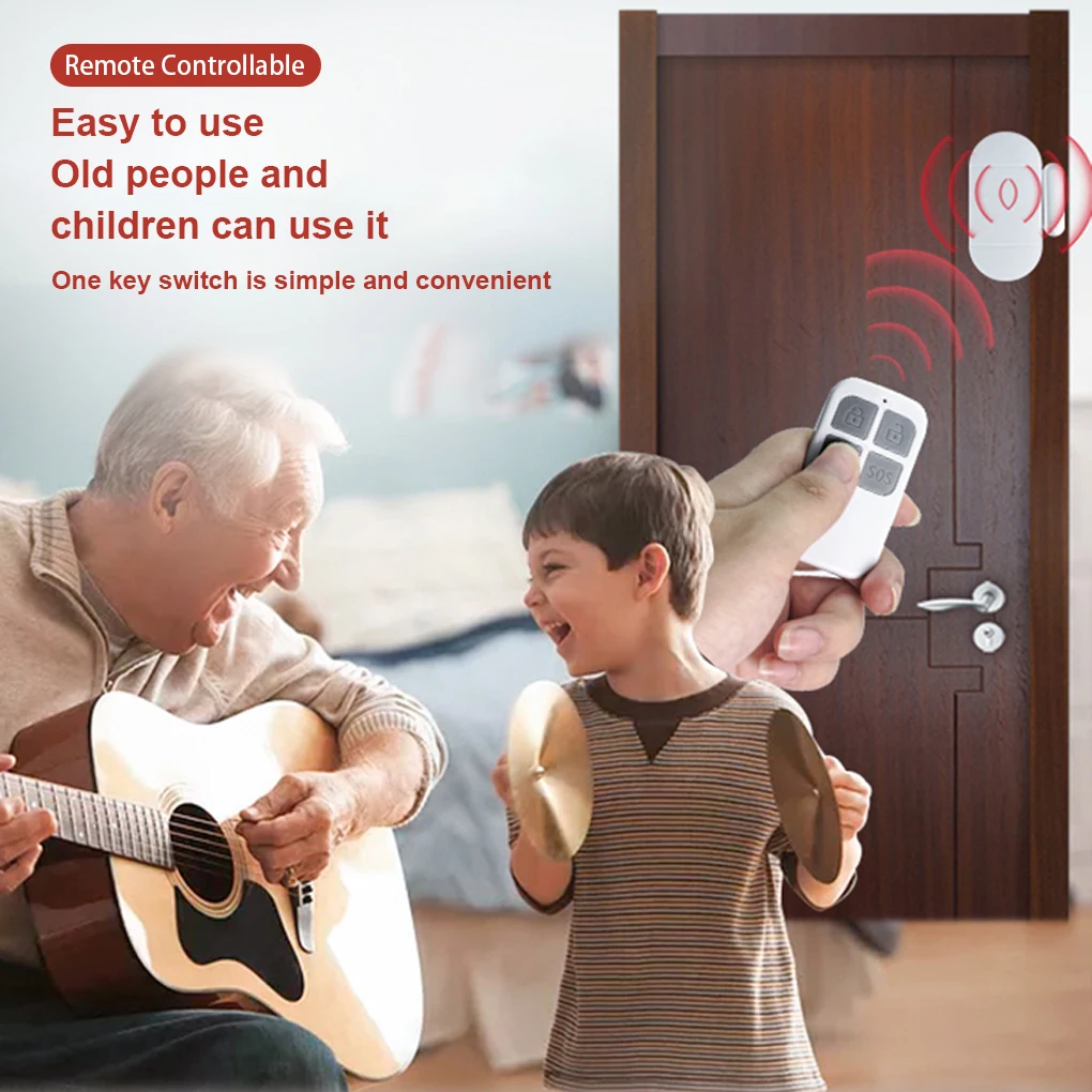 เซ็นเซอร์ประตู ห้องนั่งเล่น หน้าต่าง สัญญาณเตือนอัจฉริยะ เสียงดัง ตรวจจับสถานะเปิด