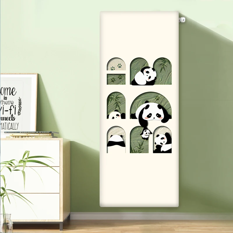 

Эластичный вертикальный пылезащитный чехол для радиатора, полностью облегающий, для домашнего использования, тканевый чехол для радиатора отопления, сохраняющий тепло