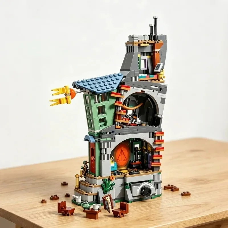 Classic Magic House Building Bricks 764PCS Luna Lovegood Full Assembly Home Decorative Set Model Bricks Toys for Holiday Gifts view 6