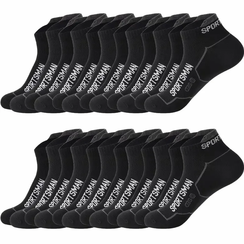 10/12 Pairs Hochwertige Gestrickte Anti Geruch Männer Sport Socken Sommer Schweiß Absorbieren Mesh Atmungsaktive Paar Laufen Casual Socken – Detail 13
