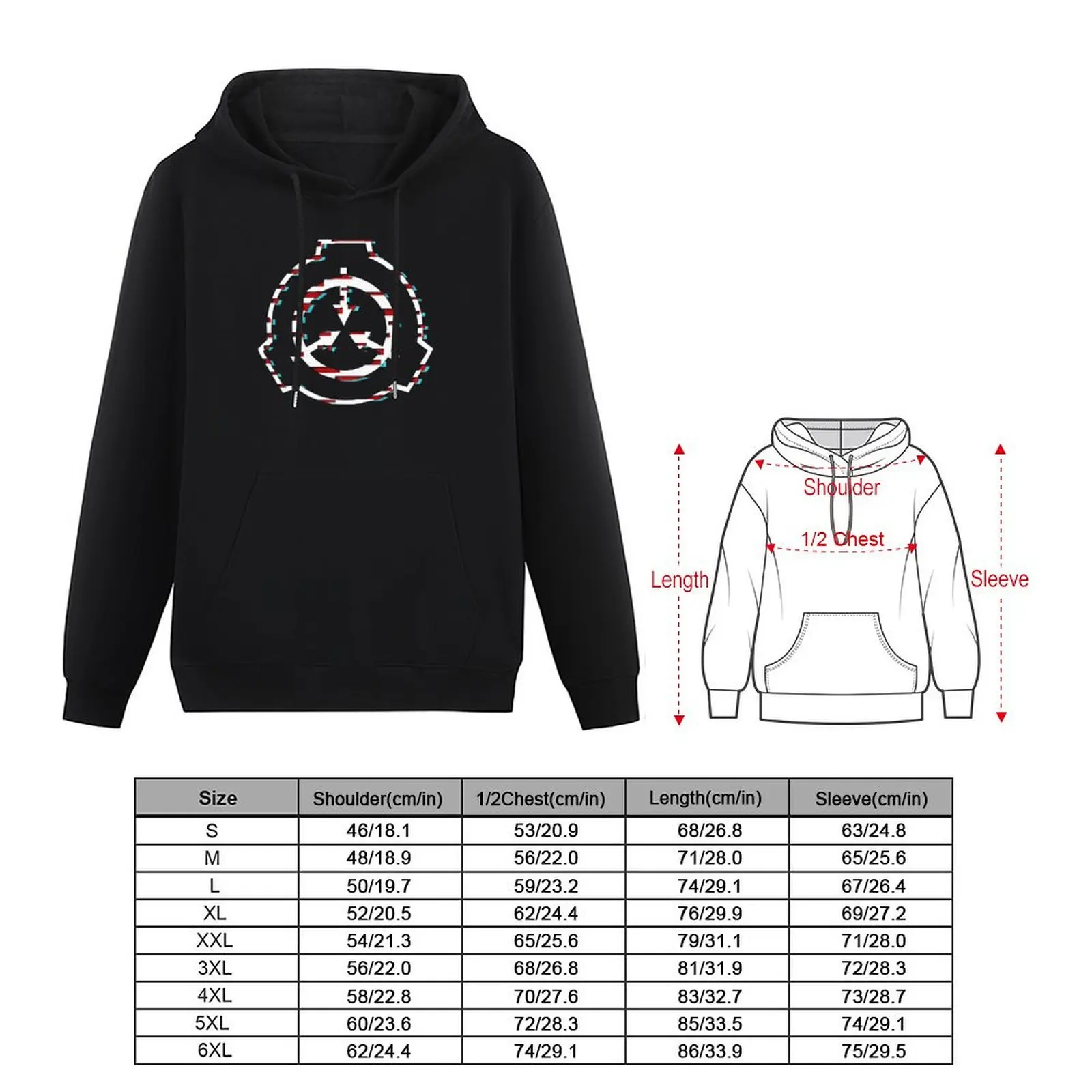 SCP Foundation symbol glitch Pullover Hoodie men clothes tracksuits