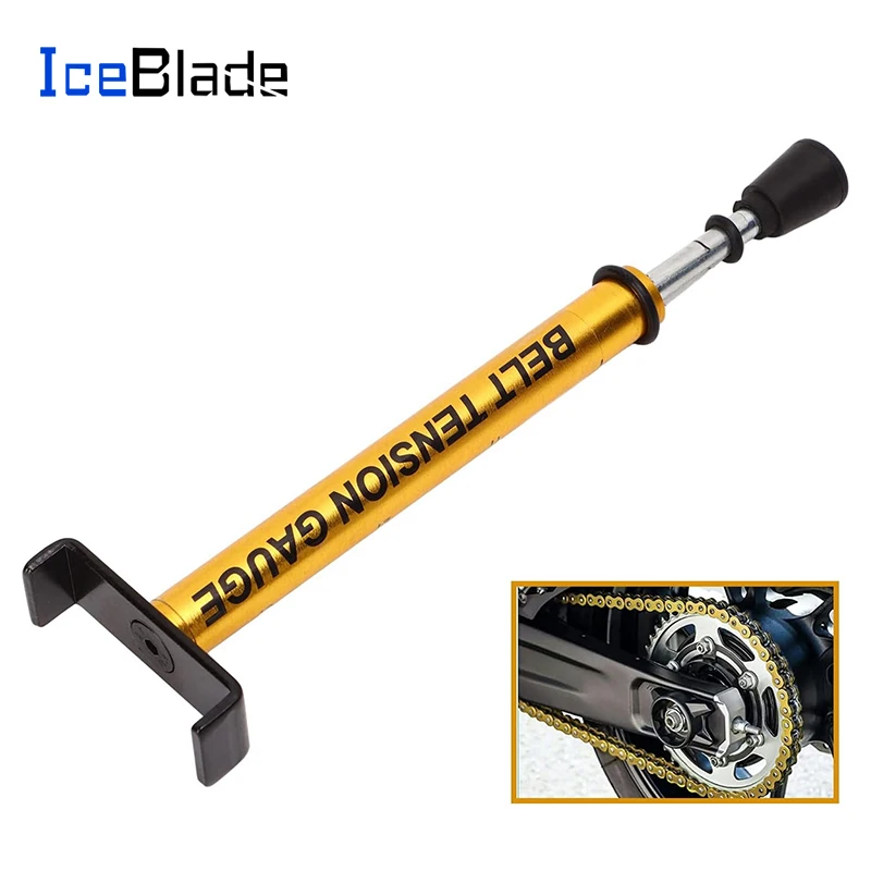 

IceBlade 10 Lb Belt Tension Gauge Metal Universal Motor Belt Replacement for Accurate Motorcycle Setting Belt Tension Gauge