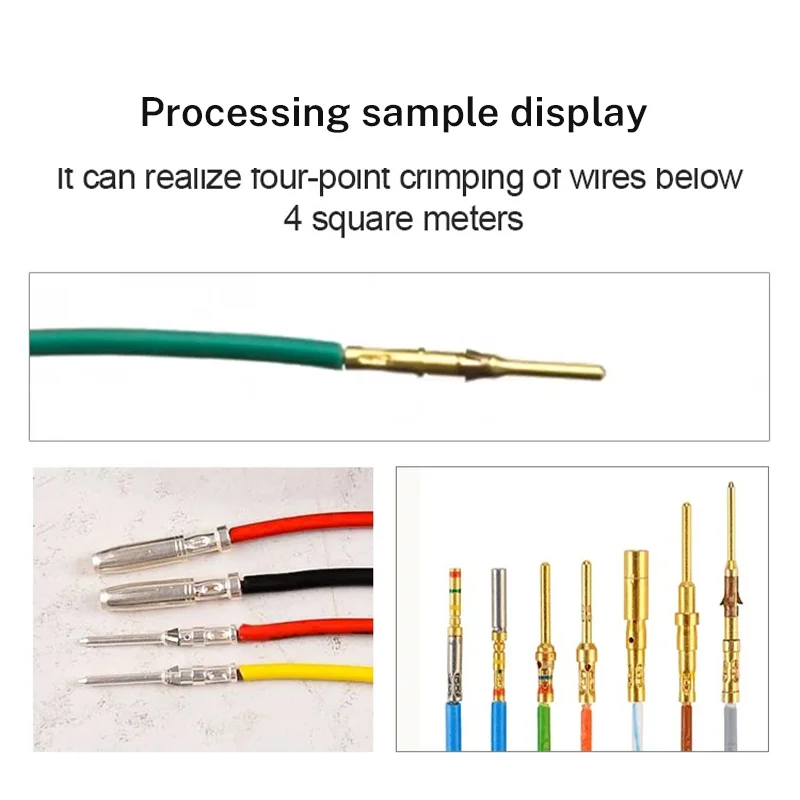 0.1-4mm2 Wire Terminal Crimping Machine 3T 500W For New Energy Aviation Plug 4-Point Terminal Machine Cable Crimper